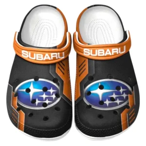 Subaru Crocs Clogs Männer Frauen, Geschenk für Subaru Fan CAR185031525277 - Orange