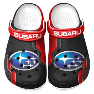 Subaru Crocs Clogs Männer Frauen, Geschenk für Subaru Fan CAR185031525277 - Rot