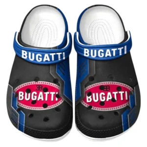 Bugatti Crocs Clogs Männer Frauen, Geschenk für Bugatti Fan CAR185031525284 - Blau