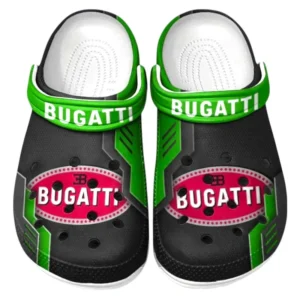 Bugatti Crocs Clogs Männer Frauen, Geschenk für Bugatti Fan CAR185031525284 - Grün