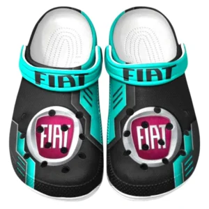 Fiat Crocs Clogs Männer Frauen, Geschenk für Fiat Fan CAR185031525285 - Cyan