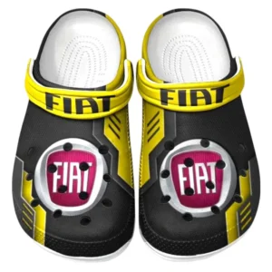 Fiat Crocs Clogs Männer Frauen, Geschenk für Fiat Fan CAR185031525285 - Gelb