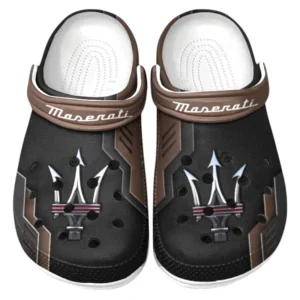 Maserati Crocs Clogs Männer Frauen, Geschenk für Maserati Fan CAR185031525286 - Braun