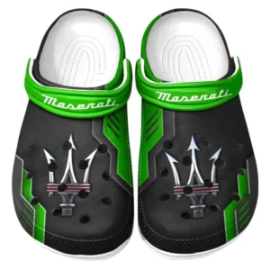 Maserati Crocs Clogs Männer Frauen, Geschenk für Maserati Fan CAR185031525286 - Grün
