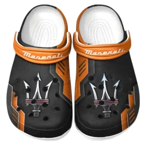 Maserati Crocs Clogs Männer Frauen, Geschenk für Maserati Fan CAR185031525286 - Orange