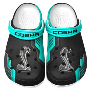 SVT Cobra Crocs Clogs Männer Frauen, Geschenk für SVT Cobra Fan CAR185031525290 - Cyan