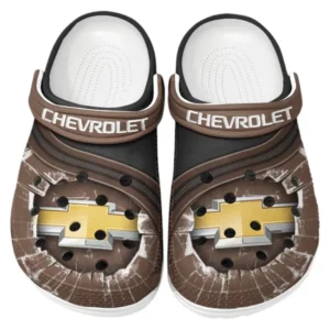 Chevrolet Crocs Clogs Männer Frauen, Geschenk für Chevrolet Fan CAR188032025112 - Braun