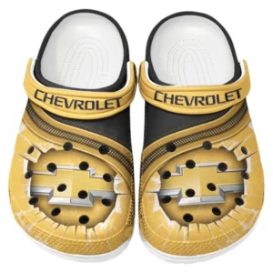 Chevrolet Crocs Clogs Männer Frauen, Geschenk für Chevrolet Fan CAR188032025112 - Gelb