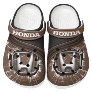 Honda Crocs Clogs Männer Frauen, Geschenk für Honda Fan CAR188032025113 - Braun