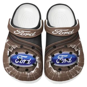 Ford Crocs Clogs Männer Frauen, Geschenk für Ford Fan CAR188032025115 - Braun