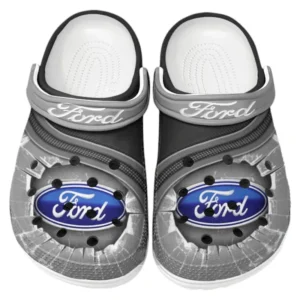 Ford Crocs Clogs Männer Frauen, Geschenk für Ford Fan CAR188032025115 - Grau