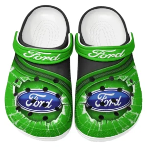 Ford Crocs Clogs Männer Frauen, Geschenk für Ford Fan CAR188032025115 - Grün