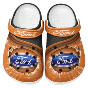 Ford Crocs Clogs Männer Frauen, Geschenk für Ford Fan CAR188032025115 - Orange