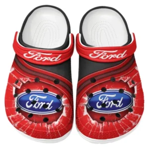 Ford Crocs Clogs Männer Frauen, Geschenk für Ford Fan CAR188032025115 - Rot