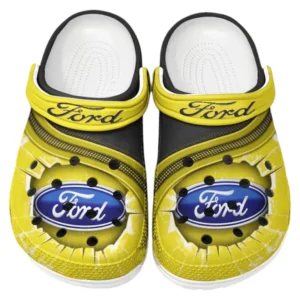 Ford Crocs Clogs Männer Frauen, Geschenk für Ford Fan CAR188032025115 - Gelb