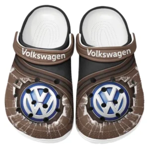 Volkswagen Crocs Clogs Männer Frauen, Geschenk für Volkswagen Fan CAR188032025117 - Braun