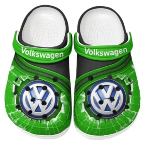 Volkswagen Crocs Clogs Männer Frauen, Geschenk für Volkswagen Fan CAR188032025117 - Grün