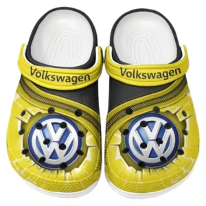 Volkswagen Crocs Clogs Männer Frauen, Geschenk für Volkswagen Fan CAR188032025117 - Gelb