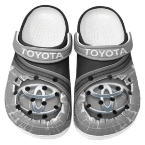 Toyota Crocs Clogs Männer Frauen, Geschenk für Toyota Fan CAR188032025118 - Grau