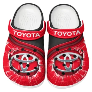 Toyota Crocs Clogs Männer Frauen, Geschenk für Toyota Fan CAR188032025118 - Rot
