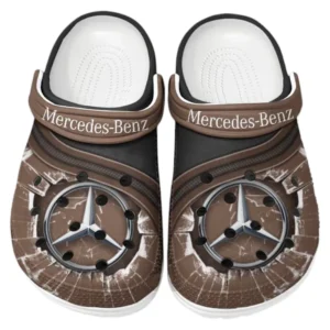 Mercedes Benz Crocs Clogs Männer Frauen, Geschenk für Mercedes Benz Fan CAR188032025119 - Braun