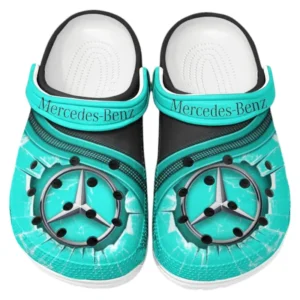 Mercedes Benz Crocs Clogs Männer Frauen, Geschenk für Mercedes Benz Fan CAR188032025119 - Cyan