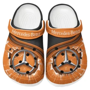 Mercedes Benz Crocs Clogs Männer Frauen, Geschenk für Mercedes Benz Fan CAR188032025119 - Orange