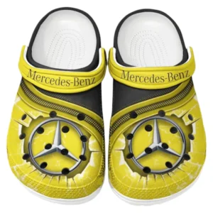 Mercedes Benz Crocs Clogs Männer Frauen, Geschenk für Mercedes Benz Fan CAR188032025119 - Gelb