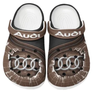 Audi Crocs Clogs Männer Frauen, Geschenk für Audi Fan CAR188032025120 - Braun