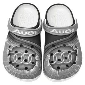 Audi Crocs Clogs Männer Frauen, Geschenk für Audi Fan CAR188032025120 - Grau