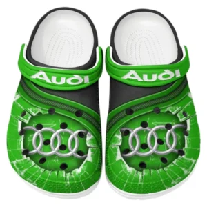 Audi Crocs Clogs Männer Frauen, Geschenk für Audi Fan CAR188032025120 - Grün