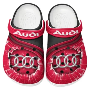 Audi Crocs Clogs Männer Frauen, Geschenk für Audi Fan CAR188032025120 - Rot