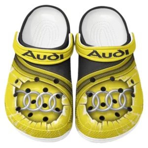 Audi Crocs Clogs Männer Frauen, Geschenk für Audi Fan CAR188032025120 - Gelb