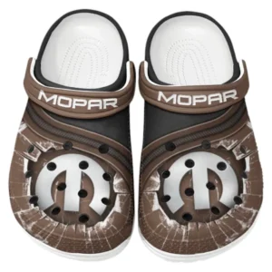 Mopar Crocs Clogs Männer Frauen, Geschenk für Mopar Fan CAR188032025123 - Braun