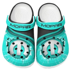Mopar Crocs Clogs Männer Frauen, Geschenk für Mopar Fan CAR188032025123 - Cyan
