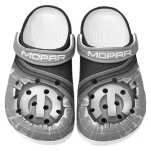 Mopar Crocs Clogs Männer Frauen, Geschenk für Mopar Fan CAR188032025123 - Grau