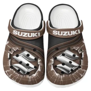 Suzuki Crocs Clogs Männer Frauen, Geschenk für Suzuki Fan CAR188032025125 - Braun