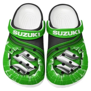 Suzuki Crocs Clogs Männer Frauen, Geschenk für Suzuki Fan CAR188032025125 - Grün