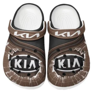 Kia Crocs Clogs Männer Frauen, Geschenk für Kia Fan CAR188032025127 - Braun