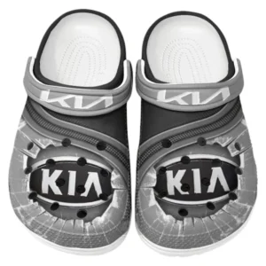 Kia Crocs Clogs Männer Frauen, Geschenk für Kia Fan CAR188032025127 - Grau