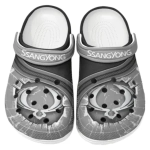 SsangYong Motor Crocs Clogs Männer Frauen, Geschenk für SsangYong Motor Fan CAR188032025149 - Grau