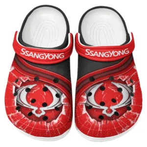 SsangYong Motor Crocs Clogs Männer Frauen, Geschenk für SsangYong Motor Fan CAR188032025149 - Rot