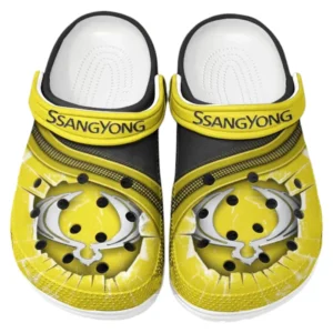 SsangYong Motor Crocs Clogs Männer Frauen, Geschenk für SsangYong Motor Fan CAR188032025149 - Gelb