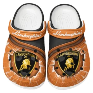 Lamborghini Crocs Clogs Männer Frauen, Geschenk für Lamborghini Fan CAR188032025150 - Orange