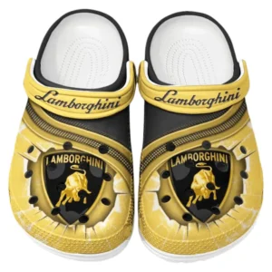 Lamborghini Crocs Clogs Männer Frauen, Geschenk für Lamborghini Fan CAR188032025150 - Gelb
