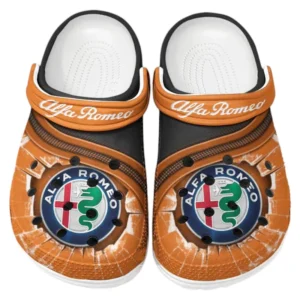 Alfa Romeo Crocs Clogs Männer Frauen, Geschenk für Alfa Romeo Fan CAR188032025151 - Orange