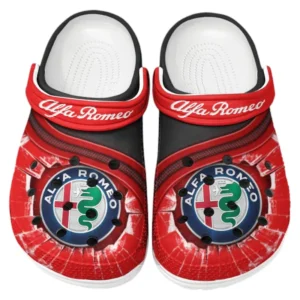 Alfa Romeo Crocs Clogs Männer Frauen, Geschenk für Alfa Romeo Fan CAR188032025151 - Rot