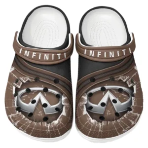 Infiniti Crocs Clogs Männer Frauen, Geschenk für Infiniti Fan CAR188032025152 - Braun