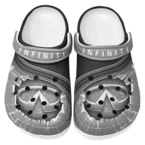 Infiniti Crocs Clogs Männer Frauen, Geschenk für Infiniti Fan CAR188032025152 - Grau