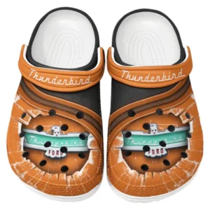 Thunderbird Crocs Clogs Männer Frauen, Geschenk für Thunderbird Fan CAR188032025155 - Orange